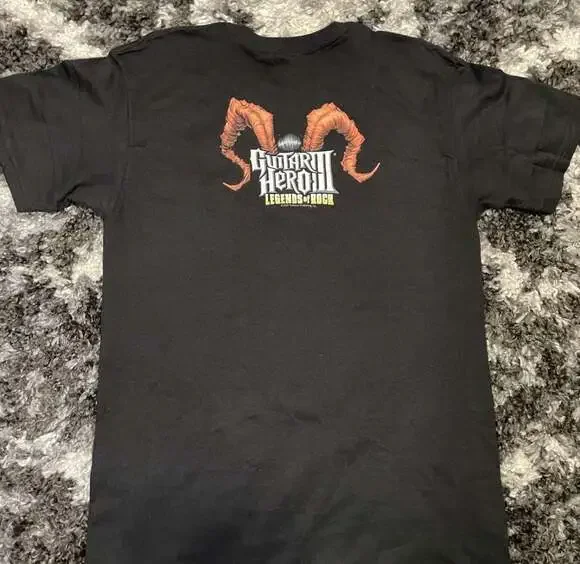 Vintage 2007 Guitar Hero III Legends of Rock Lou the Devil T-Shirt - Picture 3 of 5